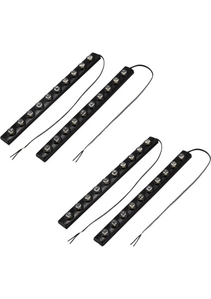 4 x 20W Gündüz Koşu Işıkları Otomatik Drl LED Sürüş Işıkları 10 Cob LED Araç Bağlığı 200LM Dc 12V (Beyaz Işık) (Yurt Dışından)