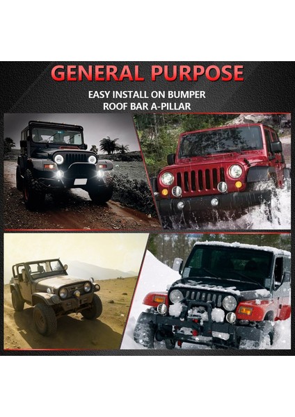 Yuvarlak LED Offroad Fools Pod Sis Farları 4 5 Inç Off-Road Aydınlatma Kamyonlar Için Tractor Atv Utv Tekneler Için Işık (Yurt Dışından) modelleri