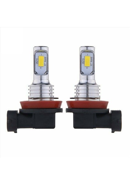 2x H11 H8 H16 80W 4000LM 3000K Sarı Tech LED Sis Işıkları Dönüşüm Sulları Kiti (Yurt Dışından)