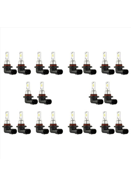 10X 9005 Hb3 LED Far Ampulleri Kiti Işın 35W 4000LM 6000K Beyaz Güç (Yurt Dışından)