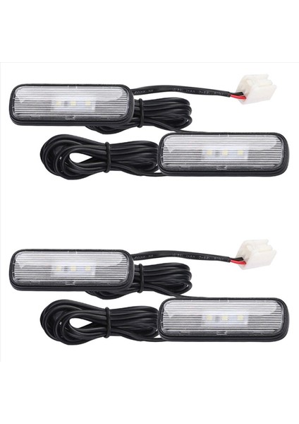 4pcs Araba Işığı LED Iç Atmosfer Işık Dekorasyon Lambası Ortam Ayak Işığı Honda Civic Için 10 2018-2020 Kırmızı (Yurt Dışından)