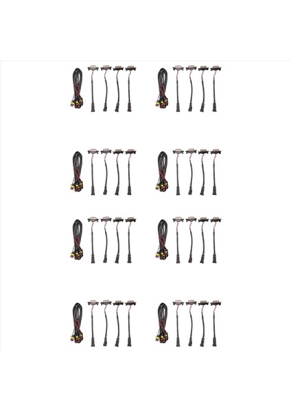 2016-2021 Için 32X Toyota Tacoma Trd Pro / 2019-2021 Rav4 LED Front Grille Füme Amber Işık Gündüz Işık Lambası (Yurt Dışından)