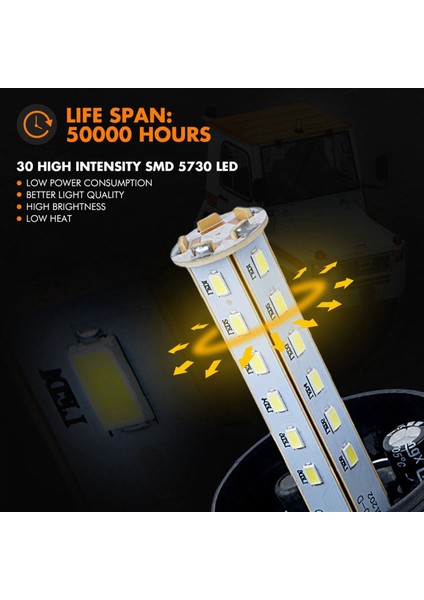 4x Forklift 30 LED Beacon Light Flaş Lambası Tehlike Acil Durum Yanıp Sönen Uyarı Kehribar (Yurt Dışından) modelleri