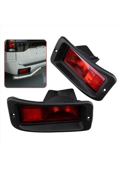 4 x Arka Tampon Reflektör Işık Kuyruk Işığı Mitsubishi Pajero Montero Pajero Sport 1999-2008 (Yurt Dışından) fiyatları