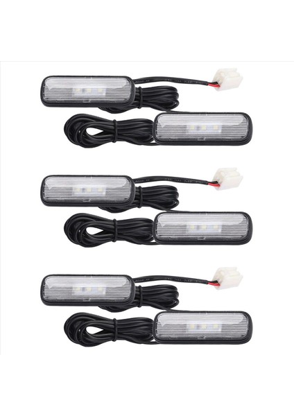 6pcs Araba Işığı LED Iç Atmosfer Işık Dekorasyon Lambası Ortam Ayak Işığı Honda Civic 10 2018-2020 Kırmızı (Yurt Dışından)