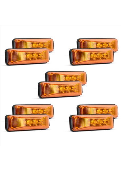 10 Adet 3 9 Inç 3 Leds Kamyon Römorku Ön Arka Yan Işaretleyici Işık Göstergesi Lamba Kaya Işığı Römork Için Kaya Işığı (Yurt Dışından)