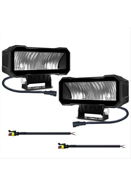 5 Inç LED Pods Işık Farlar LED Sürüş Spot Işık Sis Işığı Off-Road Atv Utv Kamyon Teknesi 80W 8000LM Iş Işığı (Yurt Dışından)