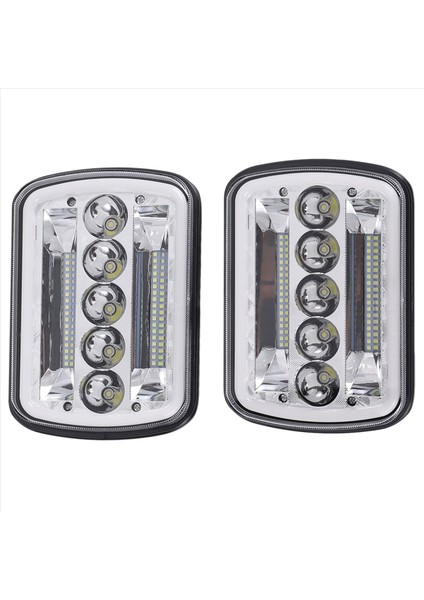 1 Çift 240W 5X7INCH 7X6INCH LED Far Hi-Lo Işın Halo Drl Jeep Cherokee Wrangler Xj Yj (Yurt Dışından) modelleri