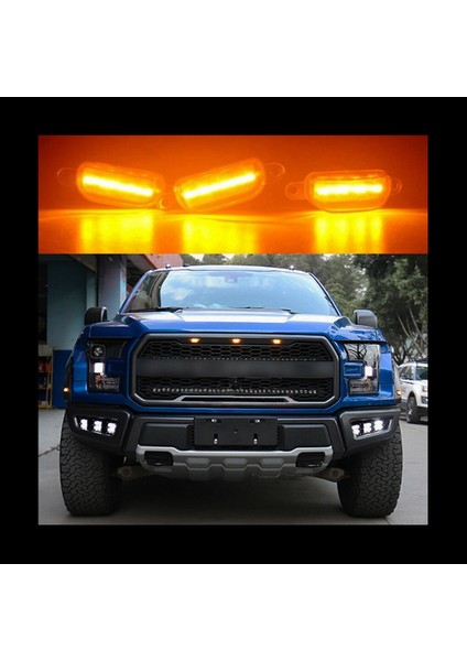 Ford F-150 Raptor Için 6x Füme Lens Amber LED Ön Izgaralar Koşu Lambaları (Yurt Dışından) modelleri