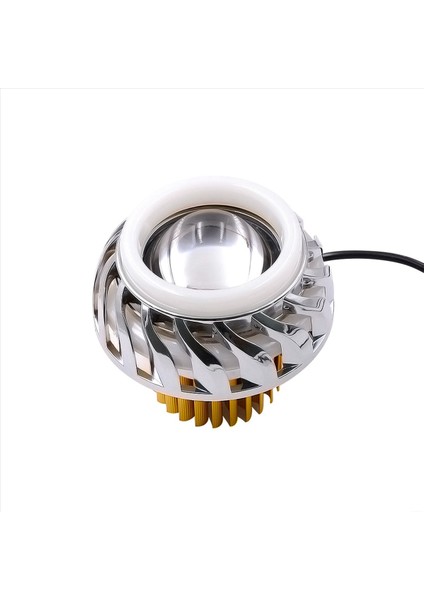 3x 12V Motosiklet Kafası Işık Lambası Projektör Lens Işık LED Angel Devil Eyes Far 30W 1200LM (Pembe ve Mavi) (Yurt Dışından) indirimleri