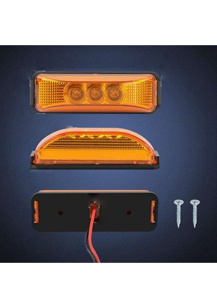 4pair Kamyon Römorku Evrensel 24V Kabuk Piranha Ön ve Arka LED Işaretleyici Işık Alanı Göstergesi (Yurt Dışından) fırsatları