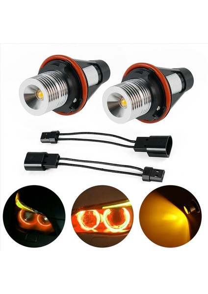 8000K LED LED Melek Göz Işaretçisi Halo Ampul Lambaları -Bmw E39 E53 E60 E63 E64 E66 E87 5 6 7 X3 X5 [8 Pc Paketi] (Yurt Dışından) indirimleri