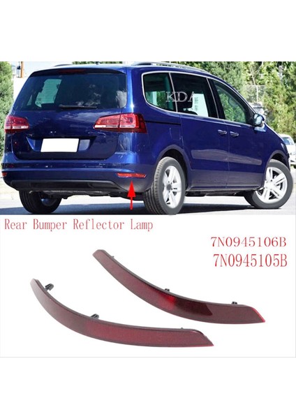 Vw Sharan Için Sağ Arka Tampon Reflektör Lambası 2011-2016 7N0945106B (Yurt Dışından) indirimleri