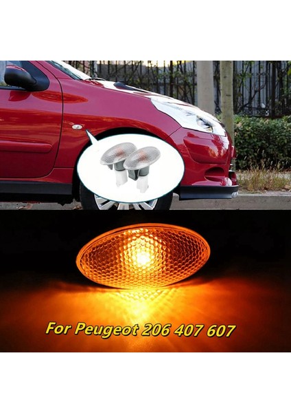 Peugeot Için 2x 206 407 607 Sinyal Yan Işaretleyici Işık Tekrarlayıcı Lamba Göstergesi 632574 (Yurt Dışından) modelleri