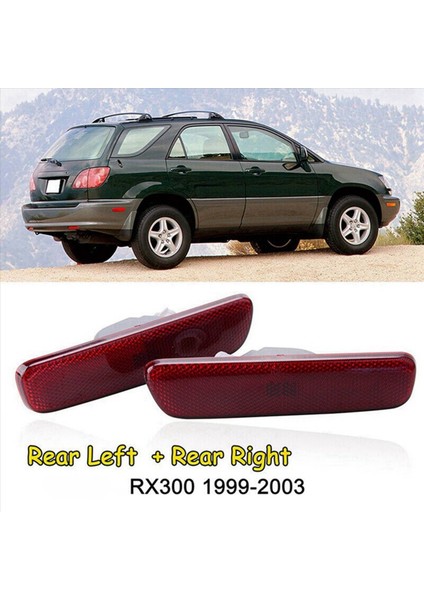Lexus Için 4x RX300 1999-2003 IS300 2001-05 Arka Tampon Reflektörü Kırmızı LED Sinyal Işaretleyici Işığı 8175048010 8176048010 (Yurt Dışından) indirimleri