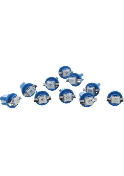 Mavi Ayar Tutucusu ile 10X Smd LED Ampul Metre Kontrol Paneli B8-5d T5 (Yurt Dışından)