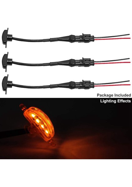 9 Adet Harici Kehribar LED Işıkları 2004-2019 Için LED Ön Izgara Işıkları Ford F150 Raptor F250 Izgara Koşu Lambaları (Yurt Dışından) modelleri