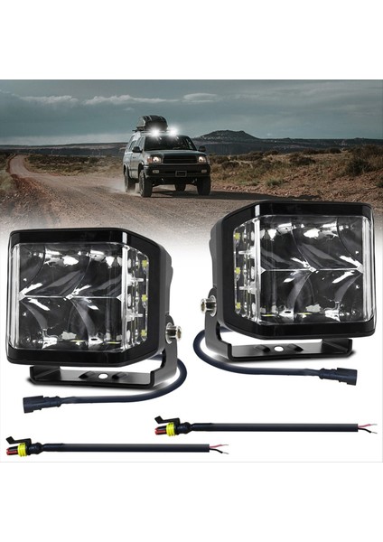 LED Beyaz Çalışmalar 100W 10000LM Offroad Sis Işığı Kamyon Suv Tekne Işleri Işıkları Gece Sürüş Lambası 9-30V 2 Pcs (Yurt Dışından) indirimleri