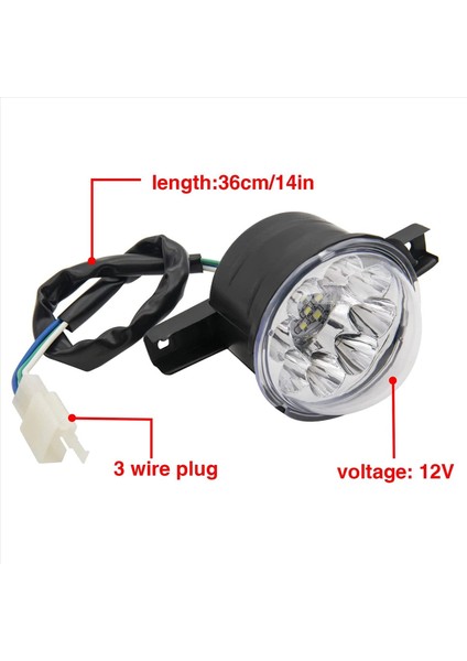 4pcs 12V LED Atv Ön Far 125CC 150CC 250CC 300CC 300CC Farlar Çin Taotao Jcl Baja Yamoto Kazuma Roketa (Yurt Dışından) indirimleri