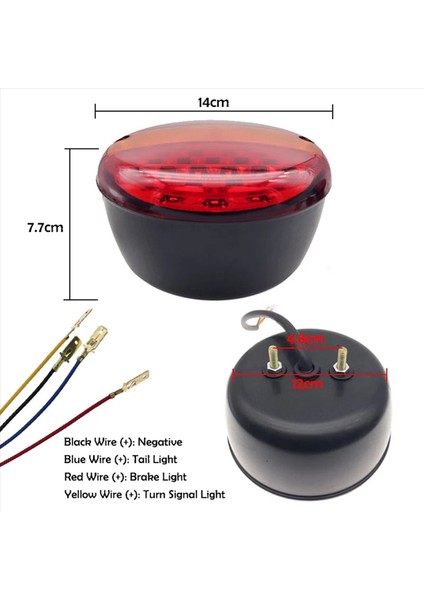 4pcs 12V 24V 20 LED Araba Römorku Kuyruk Evrensel Işıklar Kamyon Yuvarlak Arka Lamba Arka Fren Göstergesi Dönüş Sinyal Lambası (Yurt Dışından) fiyatları