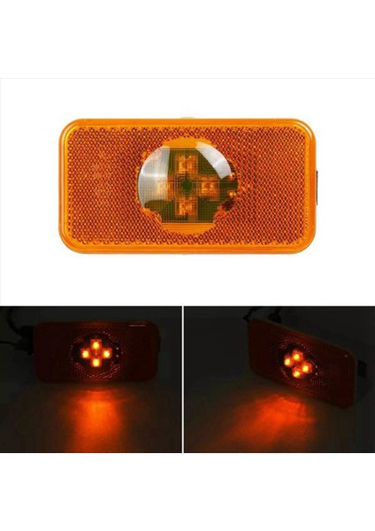 4 Pcs 24V Araba Kamyonu LED Yan Işaretçi Işık Amber Gösterge Lambası 4 Volvo Kamyonlar Için LED Fm/fh (Yurt Dışından) fırsatları