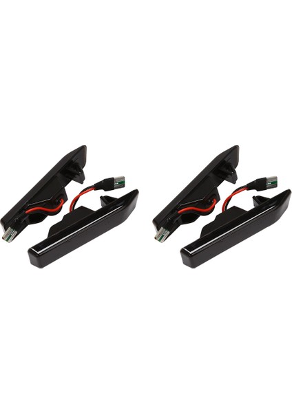 2x Araba Dinamik Çamurluk Dönüş Sinyali LED Işık Yan Işaretçisi Bmw X5 E53 2000-2005 E36 1997 Siyah Füme (Yurt Dışından)