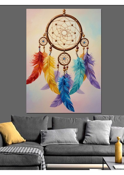 Tüylü Rüyalar Düş Kapanı Dekoratif Kanvas - Mdf Ahşap Tablo fiyatları