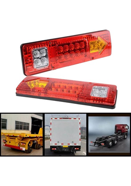 4pcs Araba 19 LED Su Geçirmez Kuyruk Işık Römorku Kamyon Arka Dönüş Sinyali Durma Işığı (Yurt Dışından) fiyatları