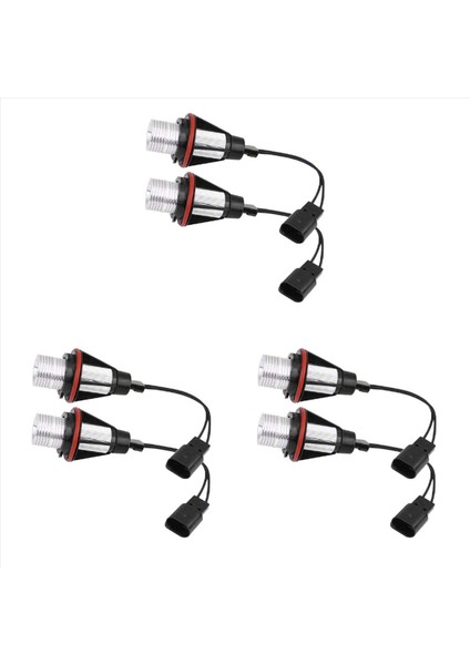 8000K LED LED Melek Göz Işaretçisi Halo Ampul Lambaları -Bmw E39 E53 E60 E63 E64 E66 E87 5 6 7 X3 X5 [6 Pc Paketi] (Yurt Dışından)