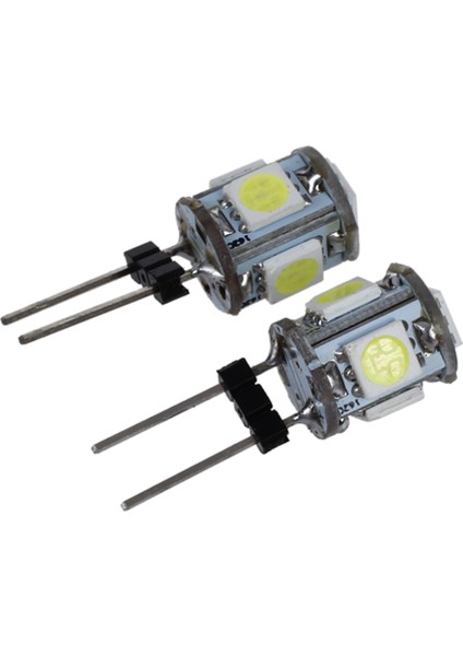 2 Pc Dikey Pin G4 Base Beyaz 5050 Smd 5 LED Ampli Işık Lamp (Yurt Dışından)