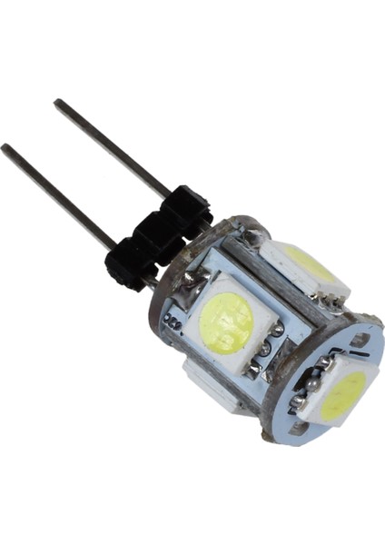 2 Pc Dikey Pin G4 Base Beyaz 5050 Smd 5 LED Ampli Işık Lamp (Yurt Dışından) fırsatları