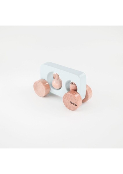 Ahşap Dikdörtgen Araba, Mavi Renkli, Günlük ve Dekoratif Hediye