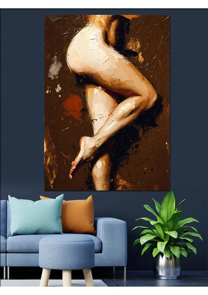 Çıplak Ayak Kadın Vücut Dekoratif Kanvas - Mdf Ahşap Tablo modelleri
