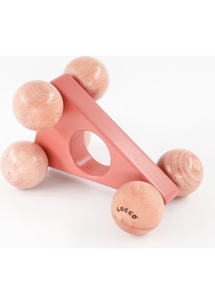 Ahşap Üçgen Araba, Renkli ve Şık Çocuk Oyuncağı