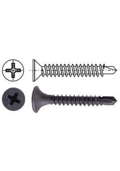 3,5X45 Matkap Uçlu Alçıpan Vidası 500 Adet