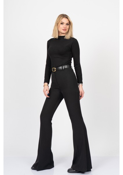 Elitecontour High-Waist Flare Atlas Pantolon 30139 indirimleri