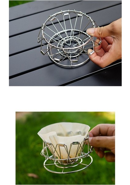 Kahve Filtresi Konisi Pour Over Kahve Damlatıcı Standı Tutucu Altın (Yurt Dışından)