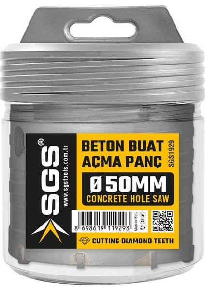 Beton Buat Açma Adaptörsüz 50 mm SGS1929