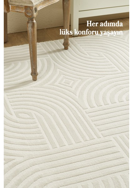 Şık Tasarımlı Krem Salon Oturma Odası Yolluk Jüt Halı fiyatları