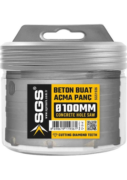 Beton Buat Açma Adaptörsüz 100 mm SGS1936 fiyatları