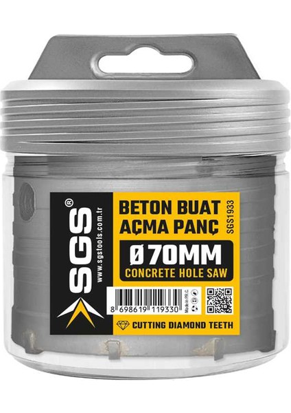 Beton Buat Açma Adaptörsüz 70 mm SGS1933