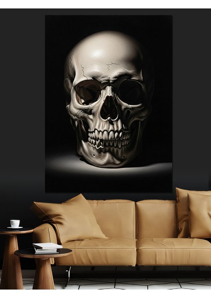 Kurukafa Dişleri Siyah Beyaz Dekoratif Kanvas - Mdf Ahşap Tablo indirimleri