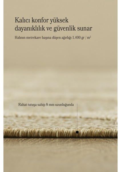 Iskandinav Tasarım Salon Oturma Odası Yolluk Teras Balkon Bej Halı modelleri