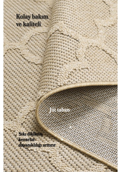 Iskandinav Tasarım Salon Oturma Odası Yolluk Teras Balkon Bej Halı indirimleri