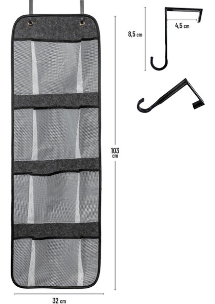 Kapı Arkası Düzenleyici Organizer 103X32 cm fiyatları