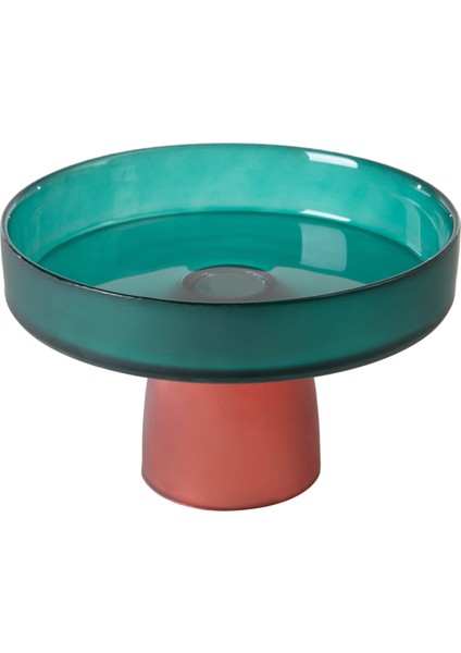 COLORS AYAKLI CAM SUNUM 18CM- YEŞİL fiyatları