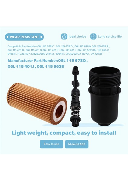 Vw Jetta Passat Golf Tiguan Audi Q5 A4 A6 06L115678Q 06L115401J 06L115562B (Yurt Dışından) indirimleri