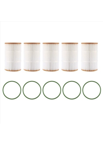 Audi A5 S5 A6 A7 Için 5 Adet Motor Yağı Filtresi Q7 3 0t 06E115466B / 06E115466E / 06E115562H (Yurt Dışından)