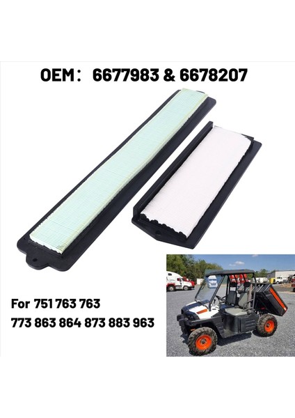 Isıtıcı Hava Filtresi Kiti Bobcat 751 763 763 773 863 864 873 883 963 6677983 &amp 6678207 (Yurt Dışından) modelleri
