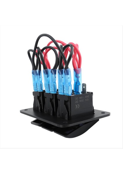 Araba Teknesi 5 Pin 3 Çete Anahtarı Geçiş Paneli 12V/24V Mavi Işık Rv Yat Gemisi (Yurt Dışından)